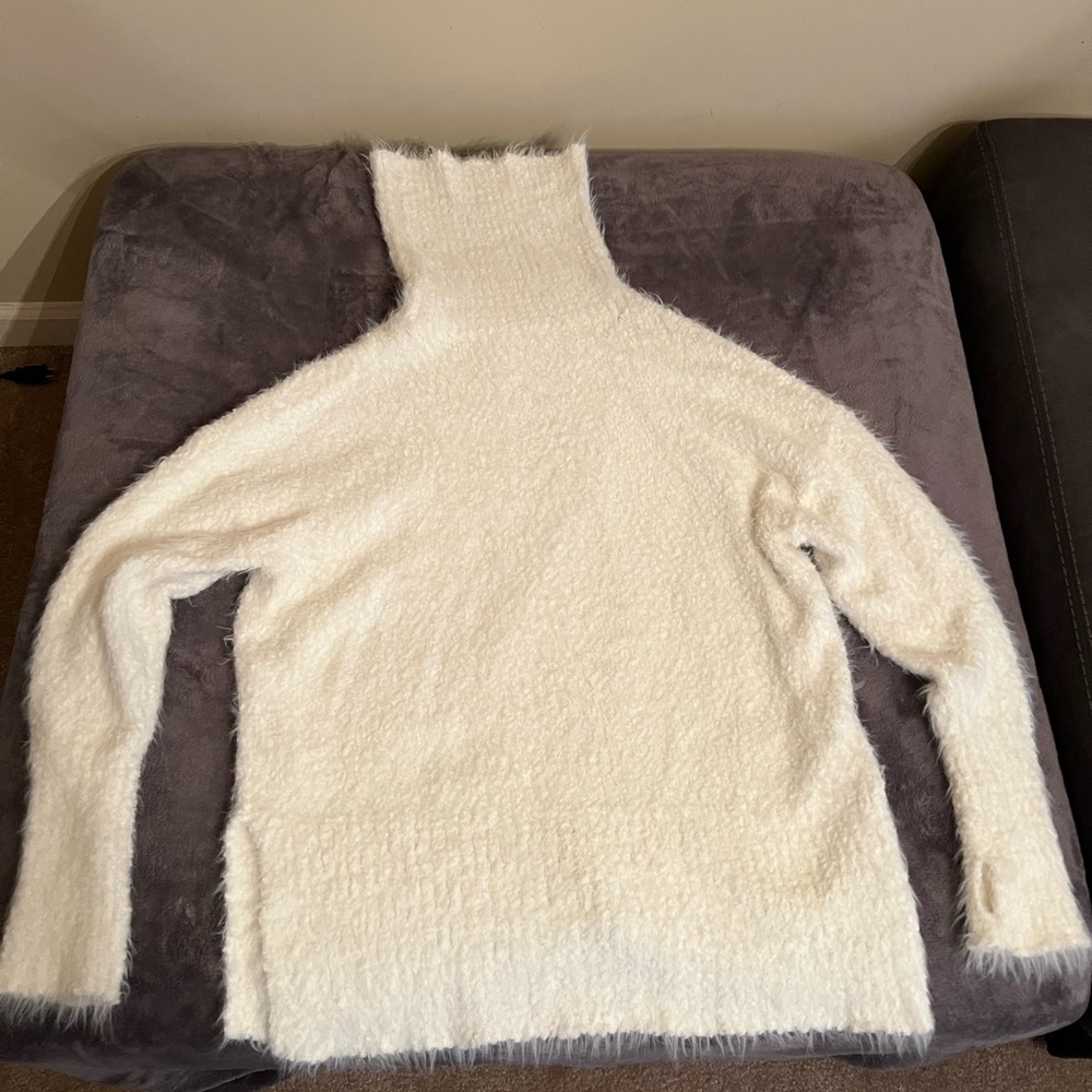 Cozy White Turtleneck Sweater